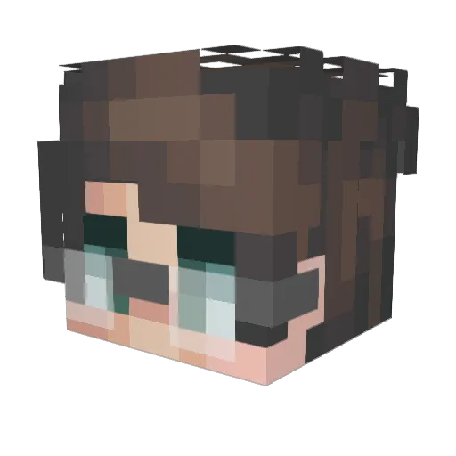 xiuer13 Minecraft avatar head, 3D render