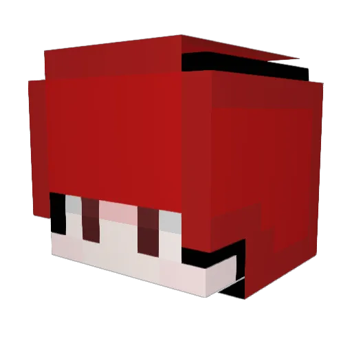 xiumukk Minecraft avatar head, 3D render