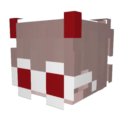 xiuuuuuu Minecraft avatar head, 3D render