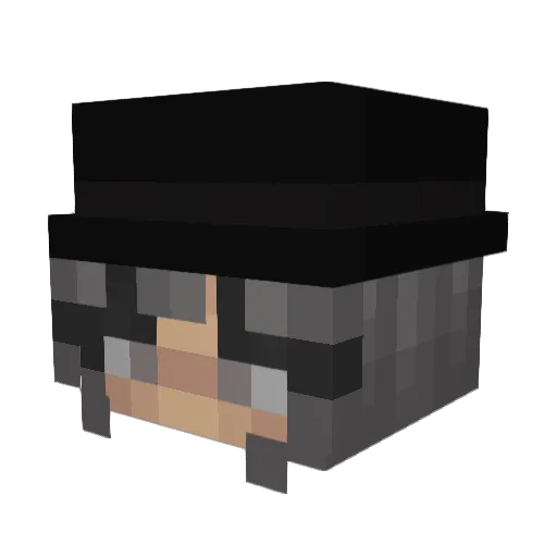 xivannix Minecraft avatar head, 3D render