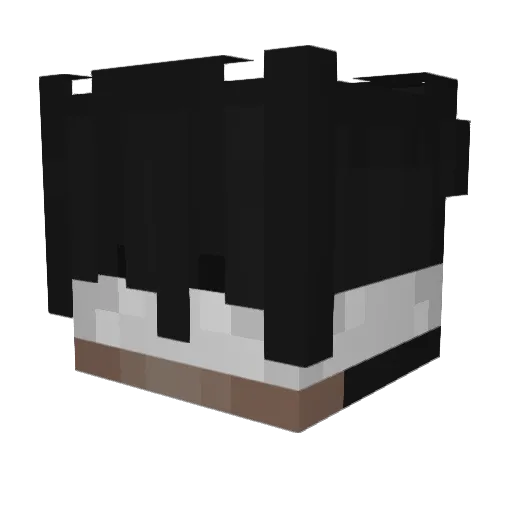 xivd Minecraft avatar head, 3D render