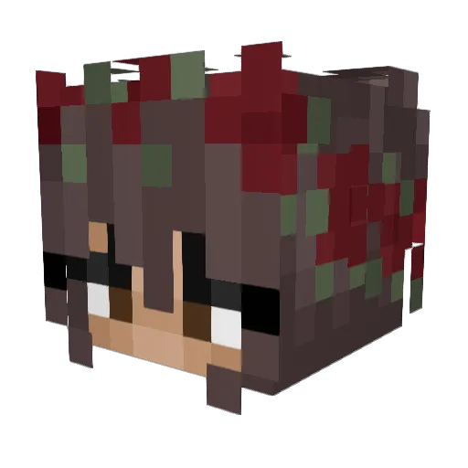 xivl Minecraft avatar head, 3D render