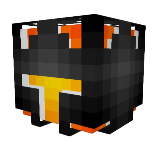 xivth Minecraft avatar head, 3D render