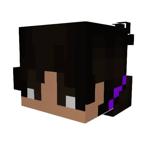 xivvnx Minecraft avatar head, 3D render