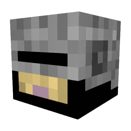 xixexix Minecraft avatar head, 3D render