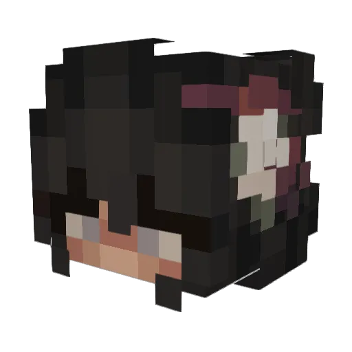 xixi396 Minecraft avatar head, 3D render
