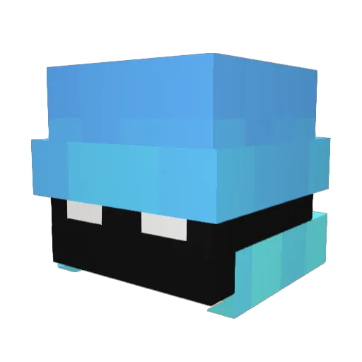 xixiaichangtiao Minecraft avatar head, 3D render