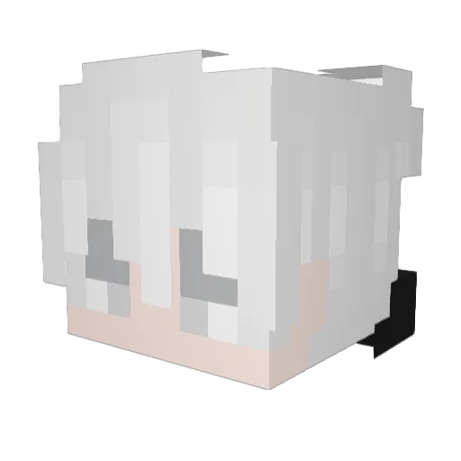 xiyanooo Minecraft avatar head, 3D render