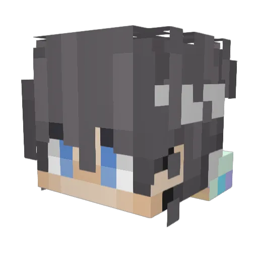 xiyu06 Minecraft avatar head, 3D render
