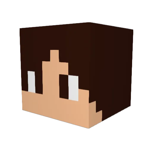xizee Minecraft avatar head, 3D render