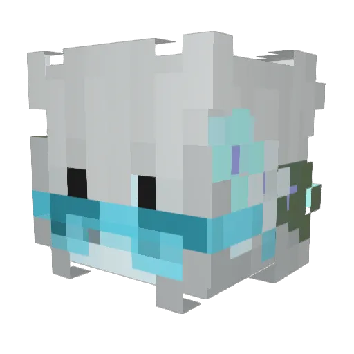 xizhijun Minecraft avatar head, 3D render