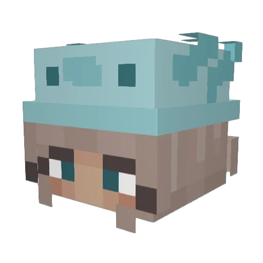 xjesLau Minecraft avatar head, 3D render
