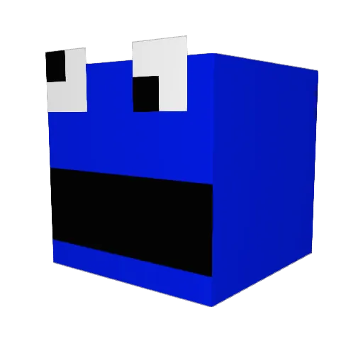 xjl Minecraft avatar head, 3D render