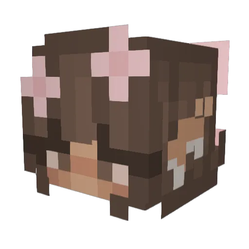 xjojo2 Minecraft avatar head, 3D render