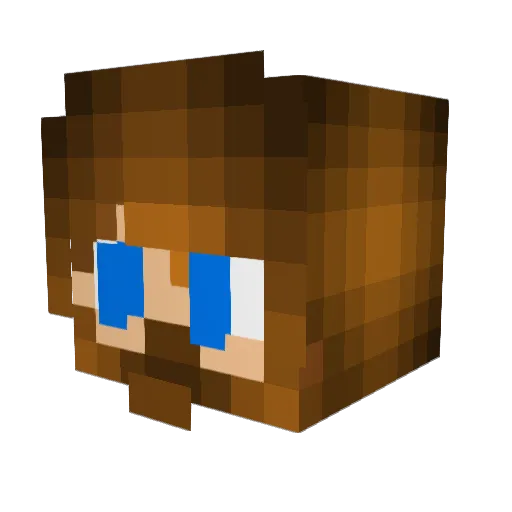 xjon69x Minecraft avatar head, 3D render