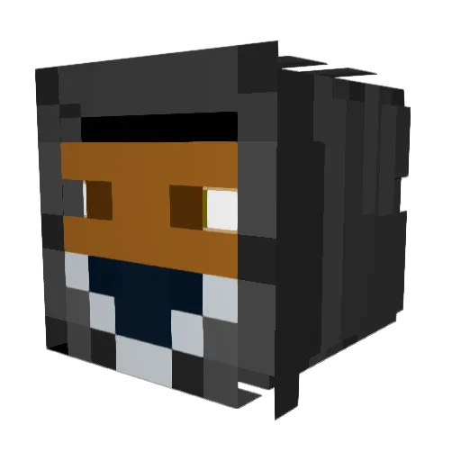 xjoshr Minecraft avatar head, 3D render