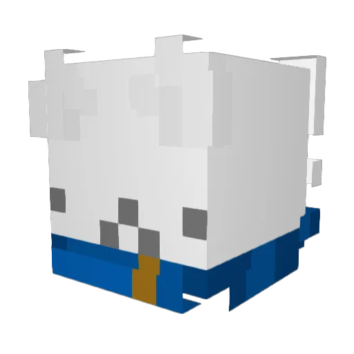 xjrk Minecraft avatar head, 3D render