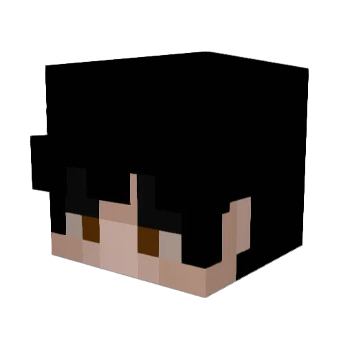 xjsa Minecraft avatar head, 3D render