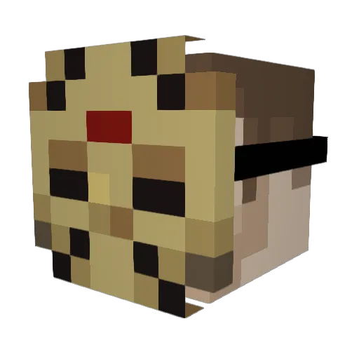 xjucc Minecraft avatar head, 3D render