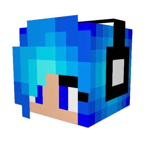 xjxmxex Minecraft avatar head, 3D render