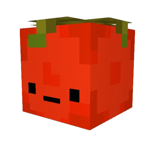xk02 Minecraft avatar head, 3D render
