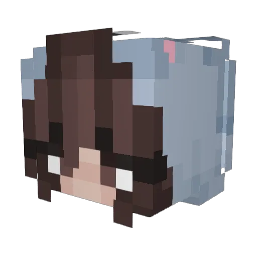 xkaliiplay Minecraft avatar head, 3D render