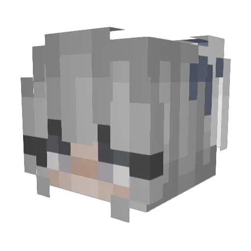 xkatxed Minecraft avatar head, 3D render
