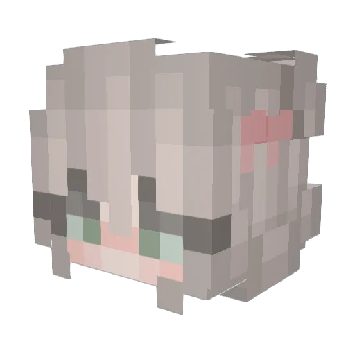 xkawax12 Minecraft avatar head, 3D render