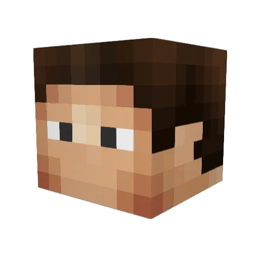xkazyx Minecraft avatar head, 3D render