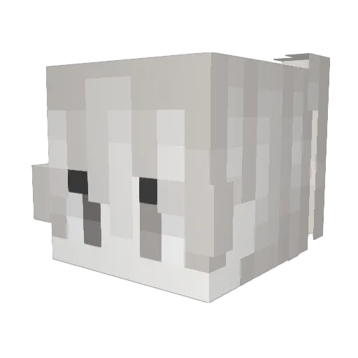 xkdi Minecraft avatar head, 3D render