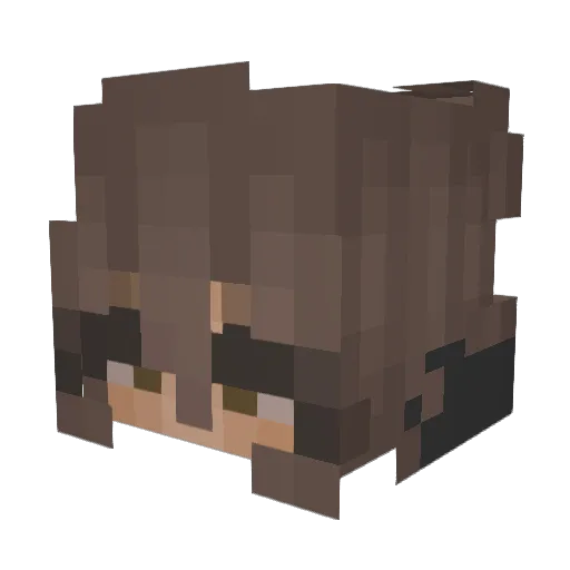 xkexyy Minecraft avatar head, 3D render