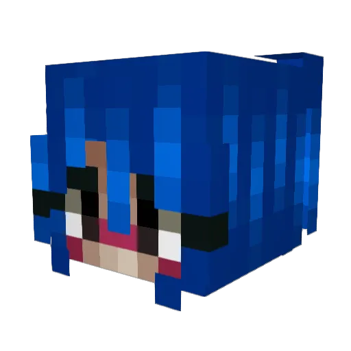 xkeyzox Minecraft avatar head, 3D render
