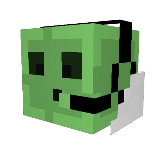 xkly Minecraft avatar head, 3D render