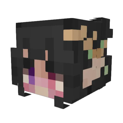 xkoinu Minecraft avatar head, 3D render