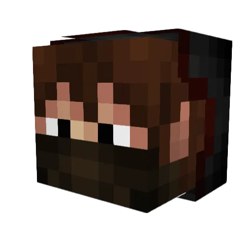 xkos24 Minecraft avatar head, 3D render