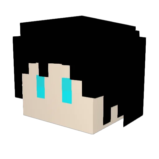 xkposui Minecraft avatar head, 3D render