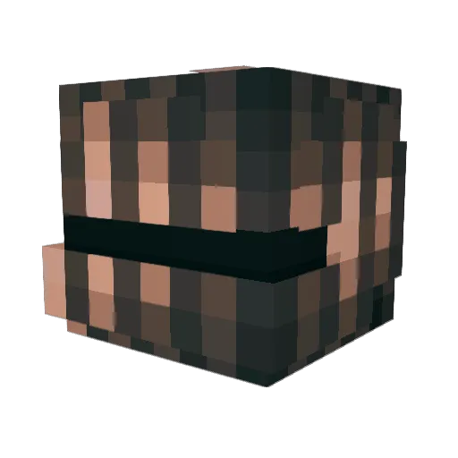 xkspy Minecraft avatar head, 3D render