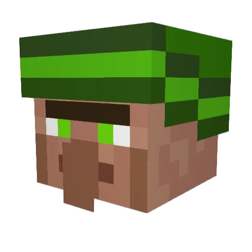 xkusiax Minecraft avatar head, 3D render