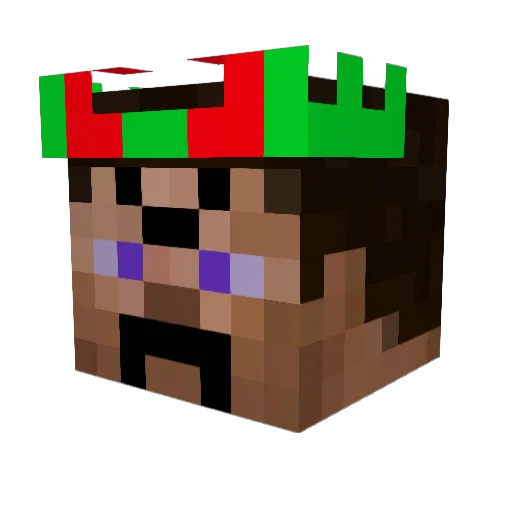 xkwiptwendl Minecraft avatar head, 3D render