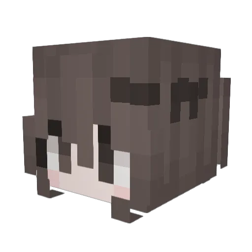 xkya Minecraft avatar head, 3D render