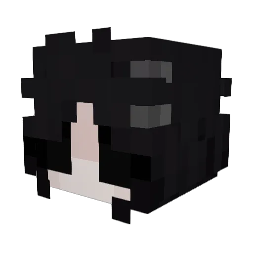 xkyumaaa Minecraft avatar head, 3D render