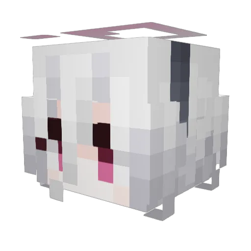 xl1156 Minecraft avatar head, 3D render