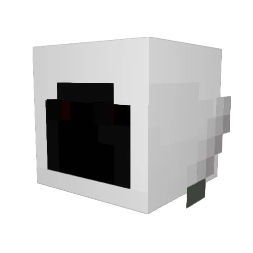 xlAustin Minecraft avatar head, 3D render