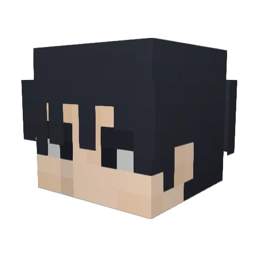 xlSups Minecraft avatar head, 3D render