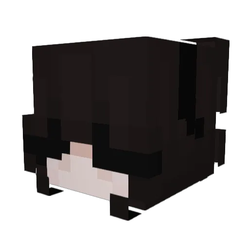 xlauren Minecraft avatar head, 3D render