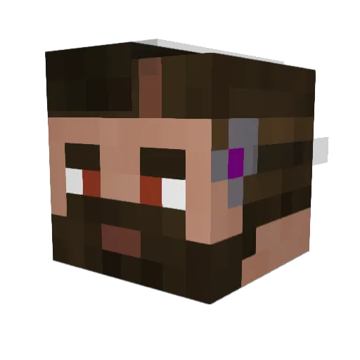 xlebutek44 Minecraft avatar head, 3D render