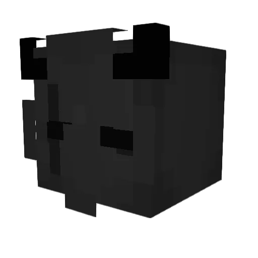 xleeny Minecraft avatar head, 3D render