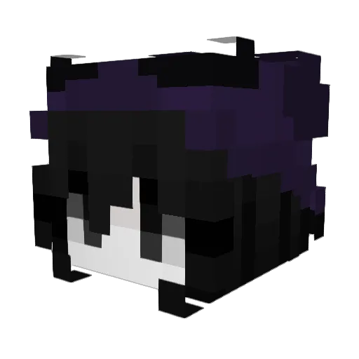 xlephine Minecraft avatar head, 3D render