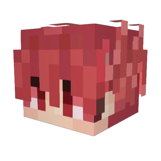 xliar Minecraft avatar head, 3D render