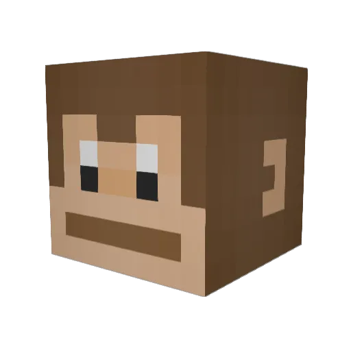 xlilkev Minecraft avatar head, 3D render